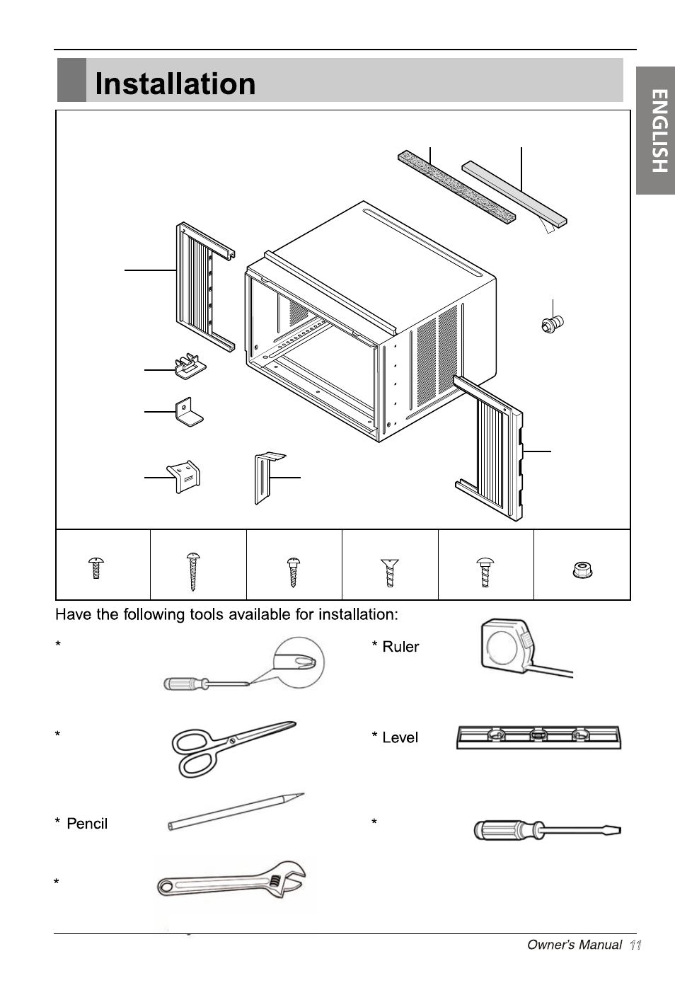 Phillips head screwdriver scissors or knife | LG LW2413HR User Manual | Page 11 / 48