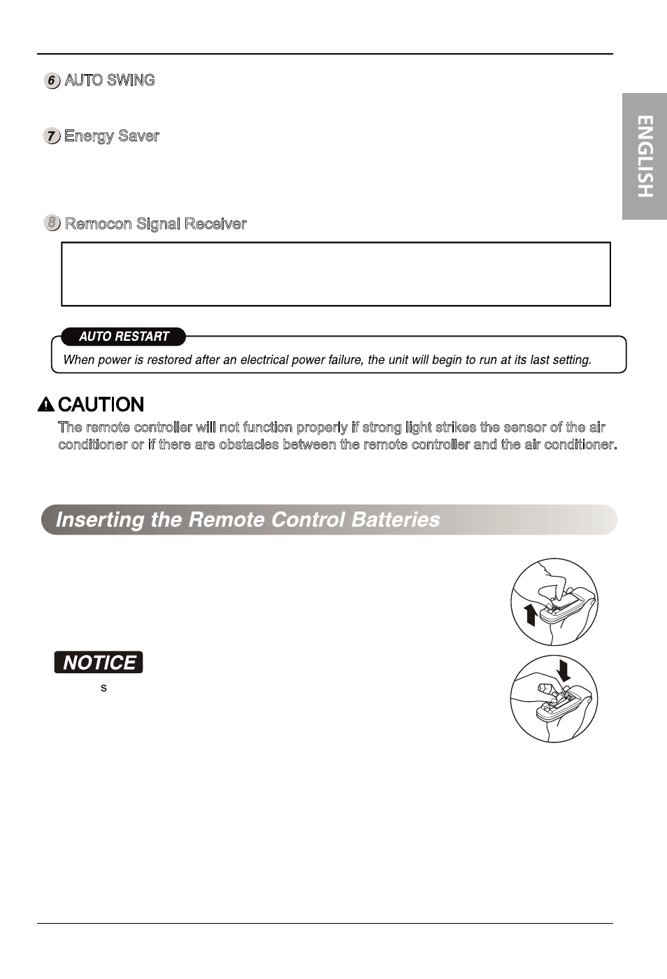English, Caution | LG LW2413HR User Manual | Page 17 / 48