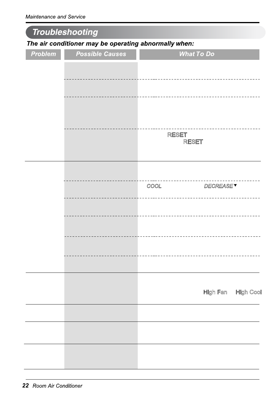 LG LW2413HR User Manual | Page 22 / 48