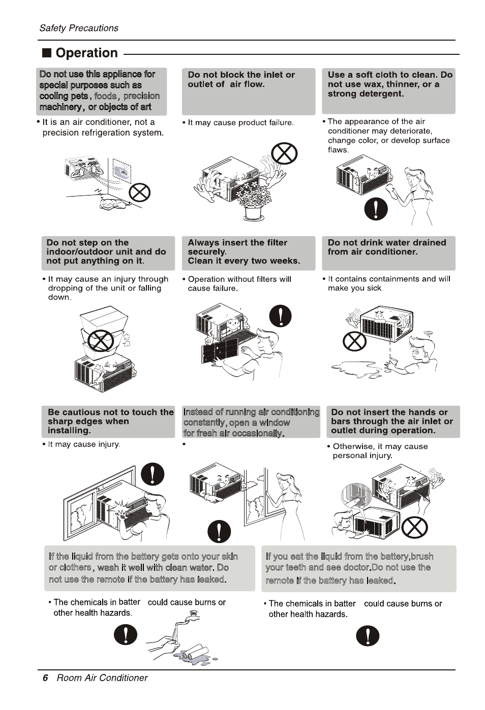 LG LW2413HR User Manual | Page 6 / 48