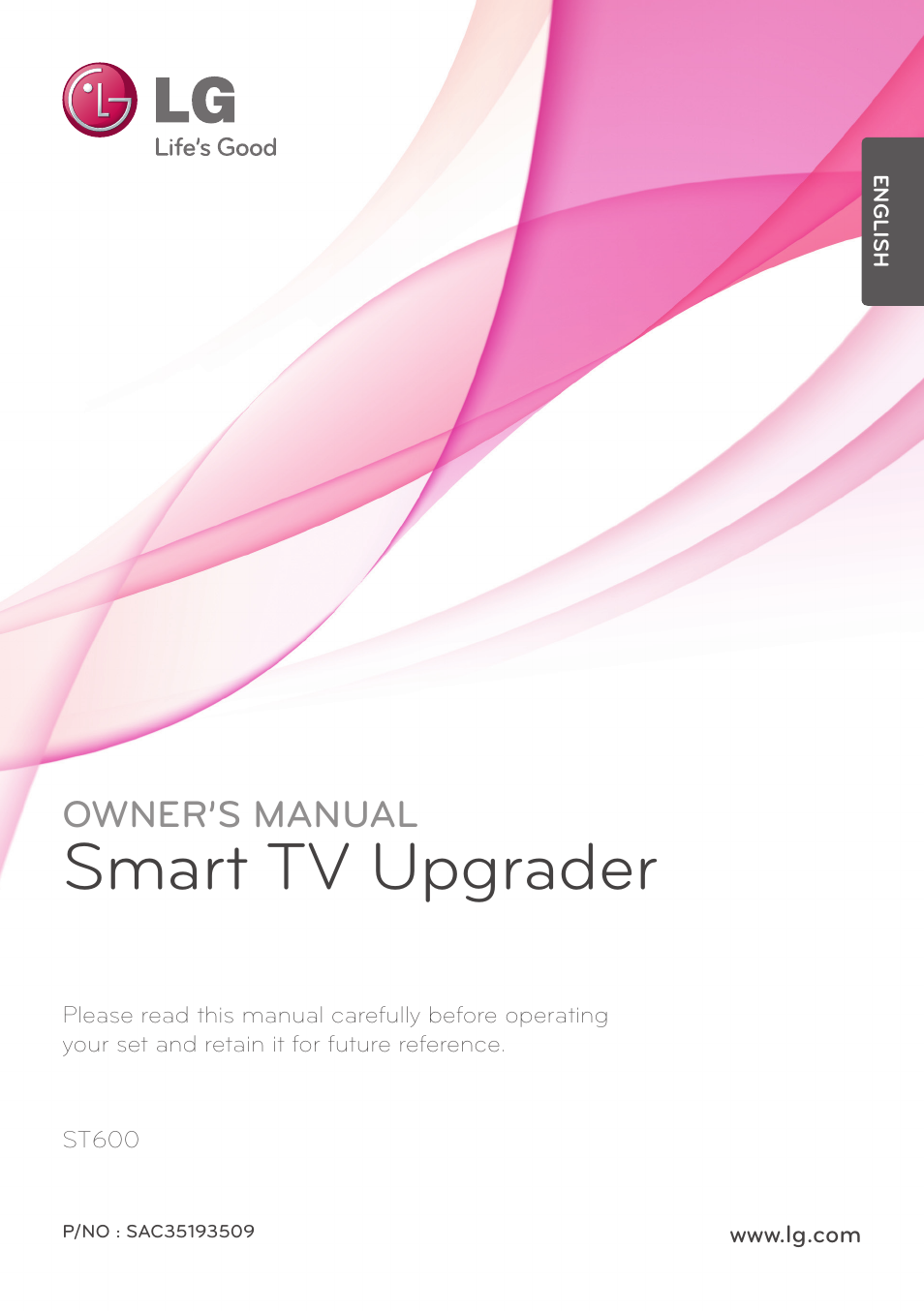 LG ST600 User Manual | 54 pages
