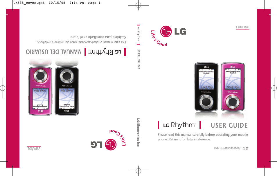 LG LGUX585 User Manual | 240 pages