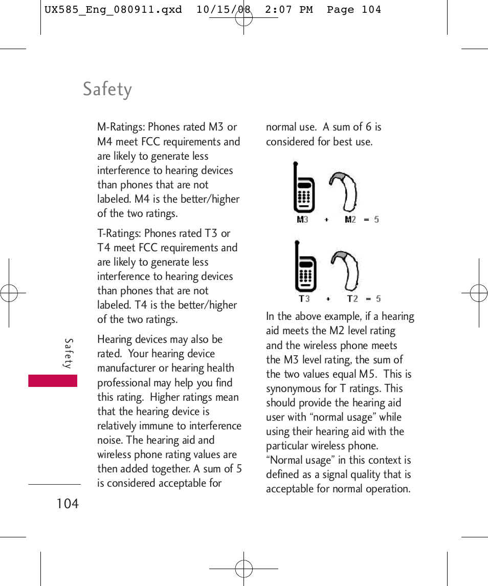 Safety | LG LGUX585 User Manual | Page 106 / 240