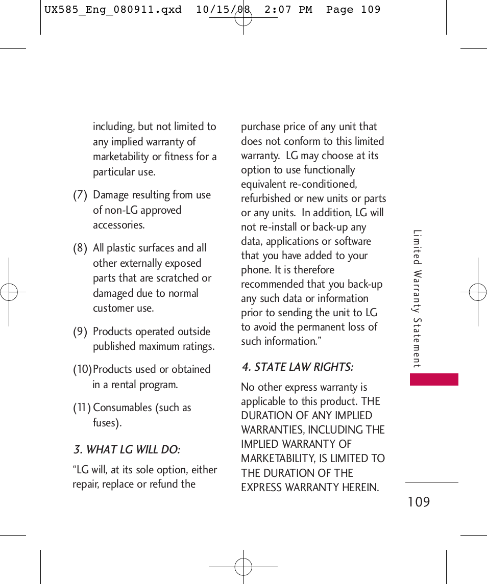 LG LGUX585 User Manual | Page 111 / 240