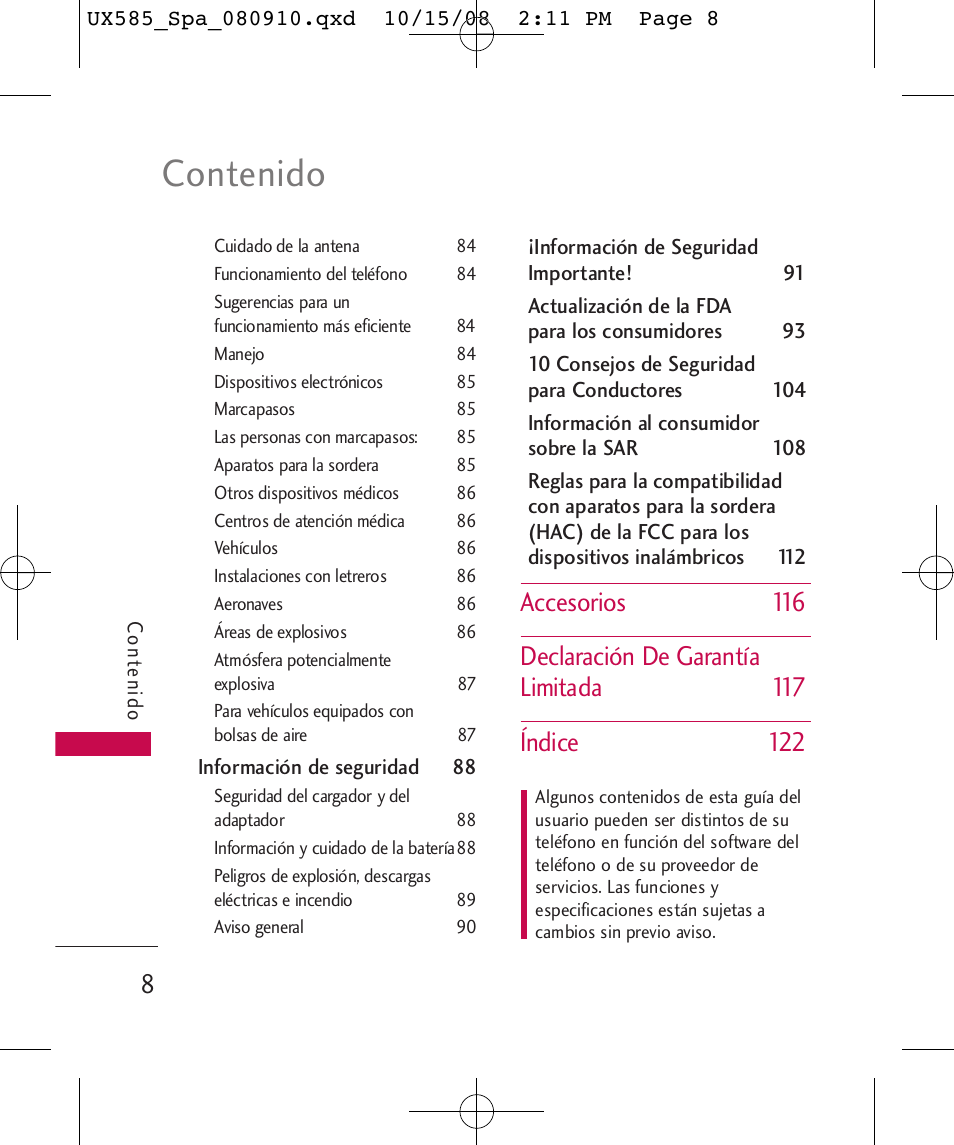 LG LGUX585 User Manual | Page 123 / 240