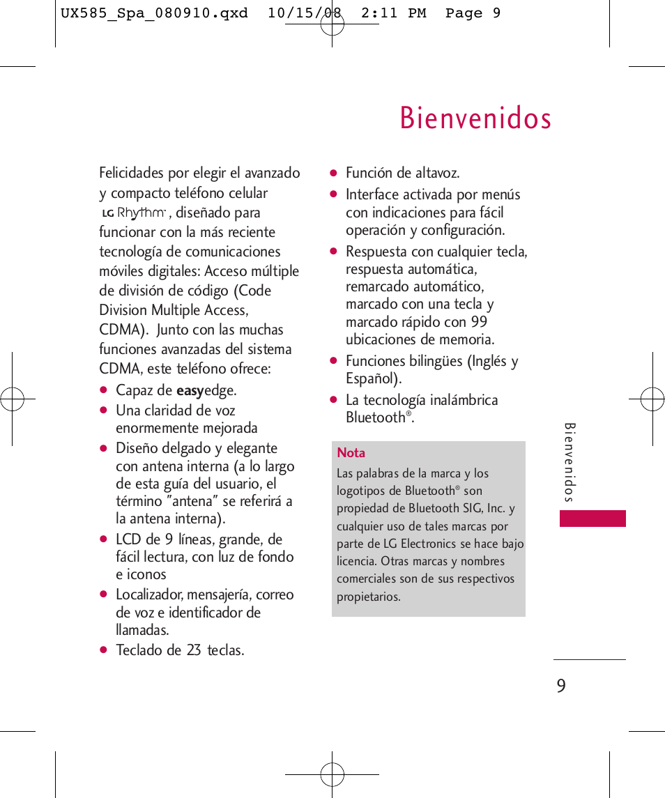 Bienvenidos | LG LGUX585 User Manual | Page 124 / 240