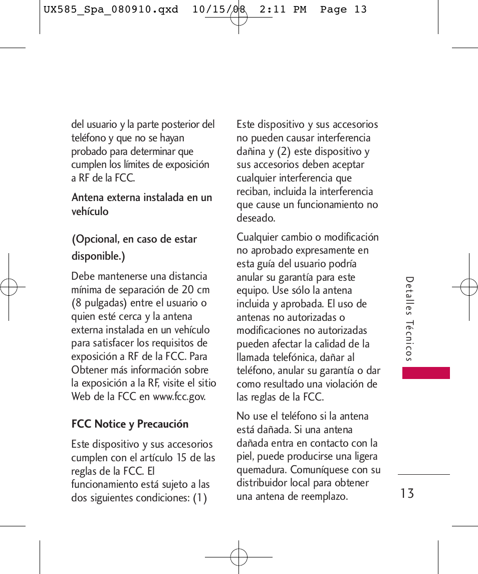 LG LGUX585 User Manual | Page 128 / 240