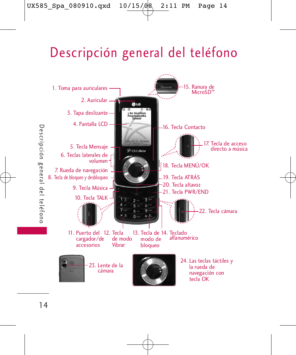 Descripción general del teléfono | LG LGUX585 User Manual | Page 129 / 240