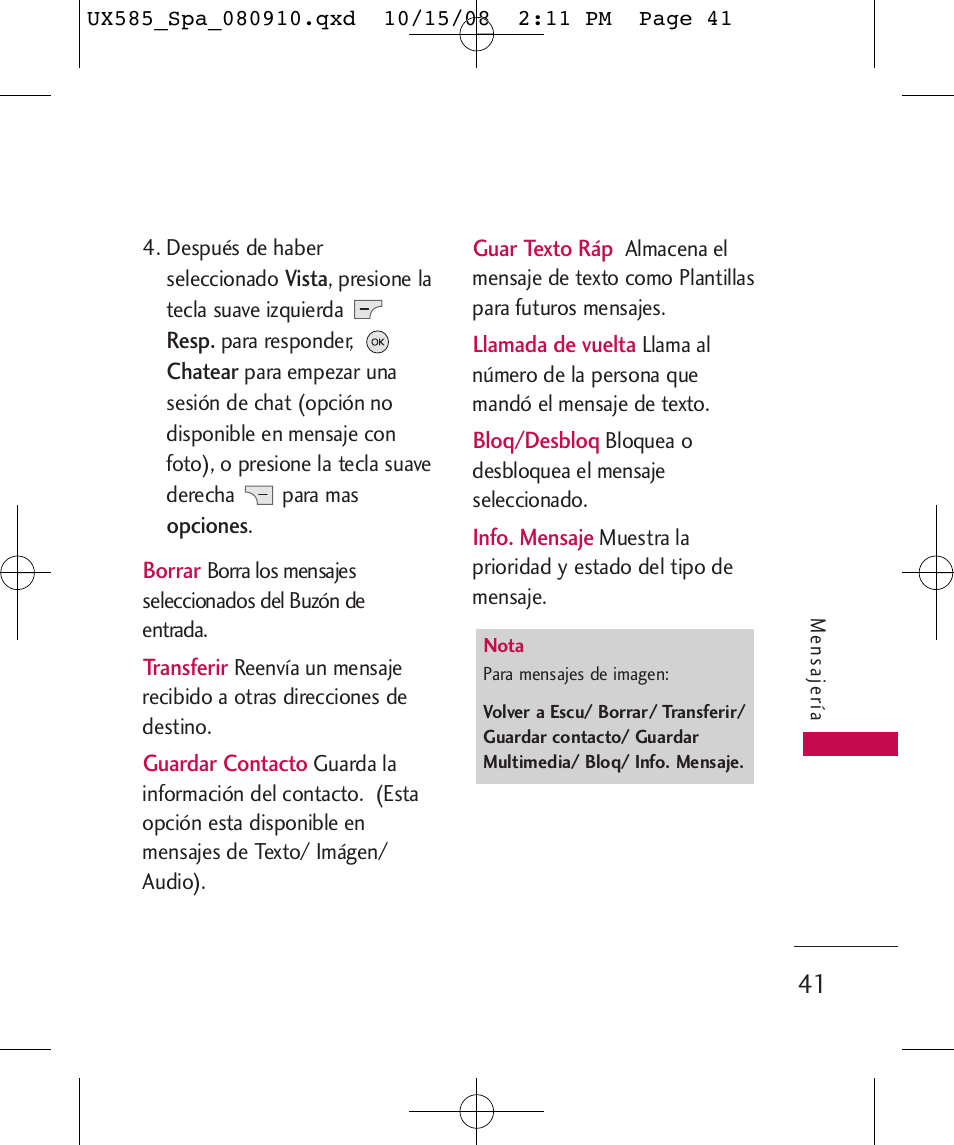 LG LGUX585 User Manual | Page 156 / 240