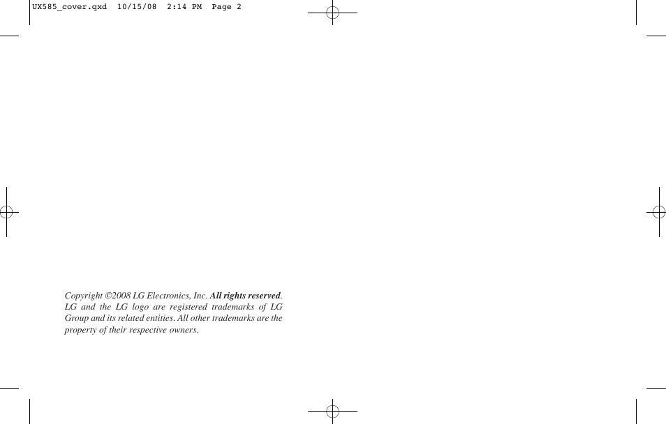 LG LGUX585 User Manual | Page 2 / 240