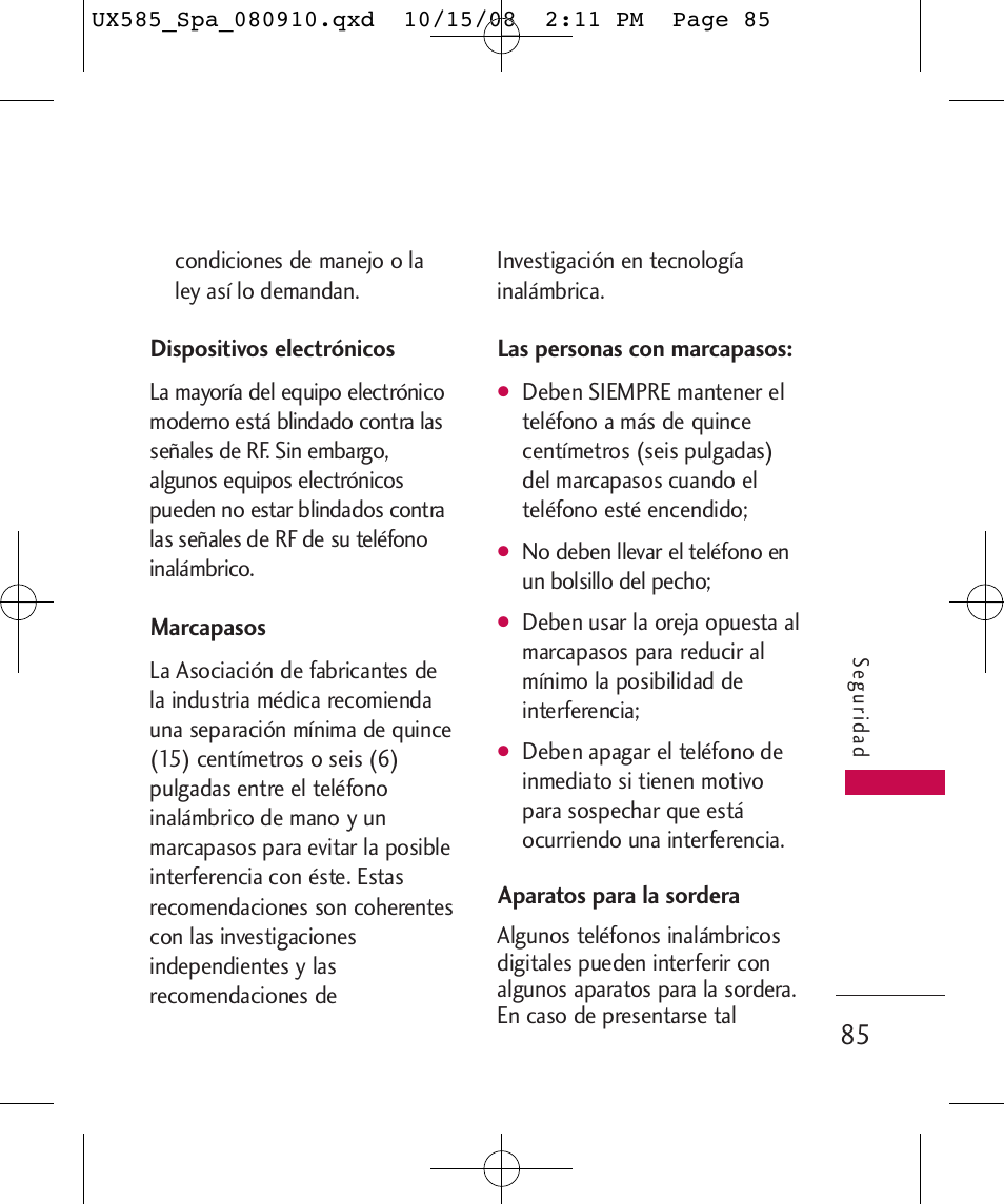 LG LGUX585 User Manual | Page 200 / 240