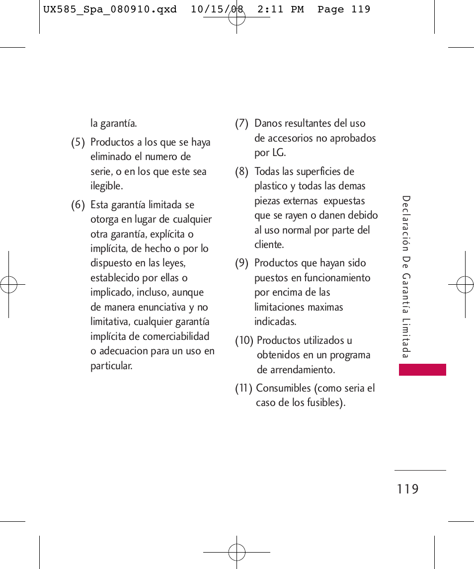 LG LGUX585 User Manual | Page 234 / 240