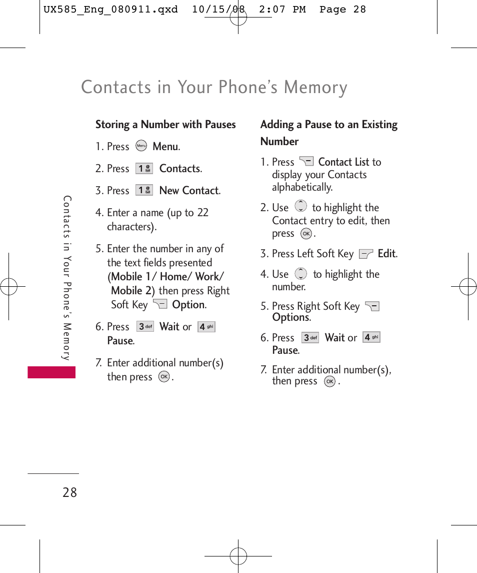 LG LGUX585 User Manual | Page 30 / 240