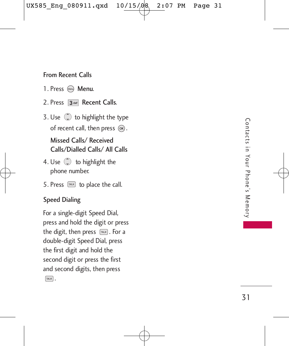 LG LGUX585 User Manual | Page 33 / 240