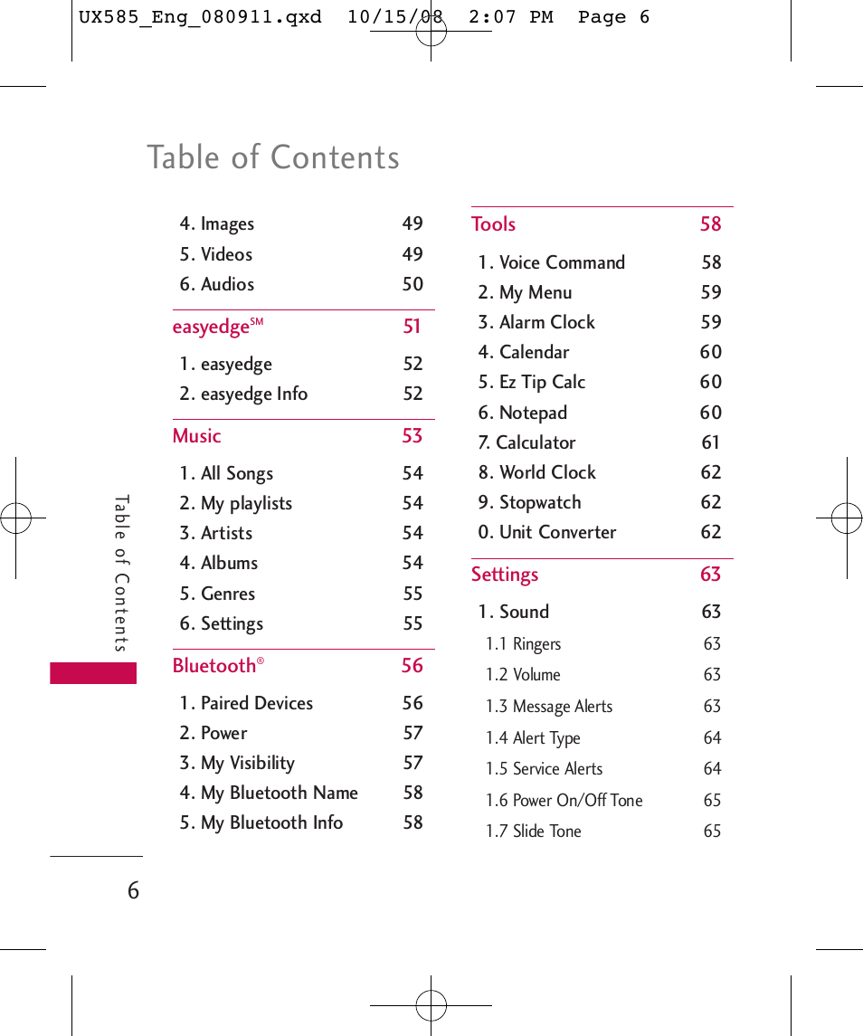 LG LGUX585 User Manual | Page 8 / 240