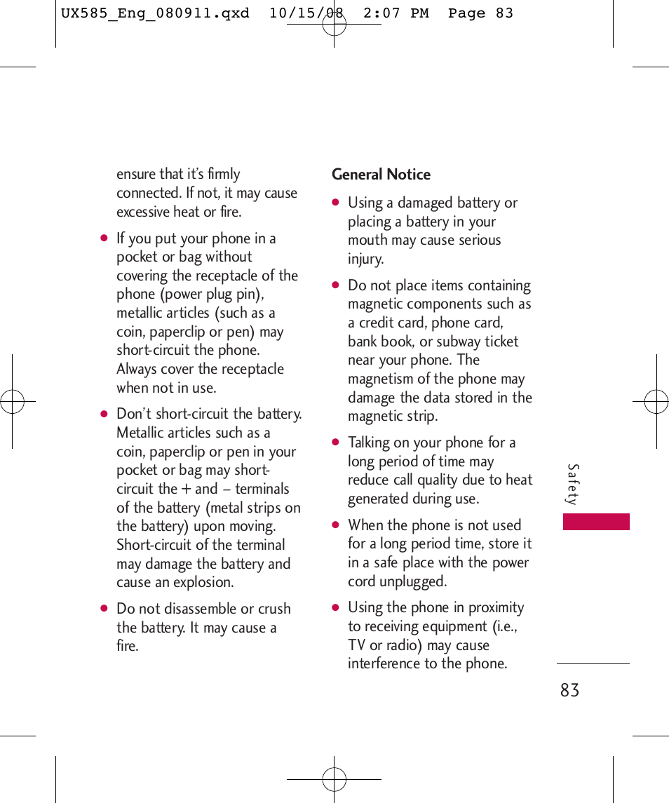 General notice | LG LGUX585 User Manual | Page 85 / 240