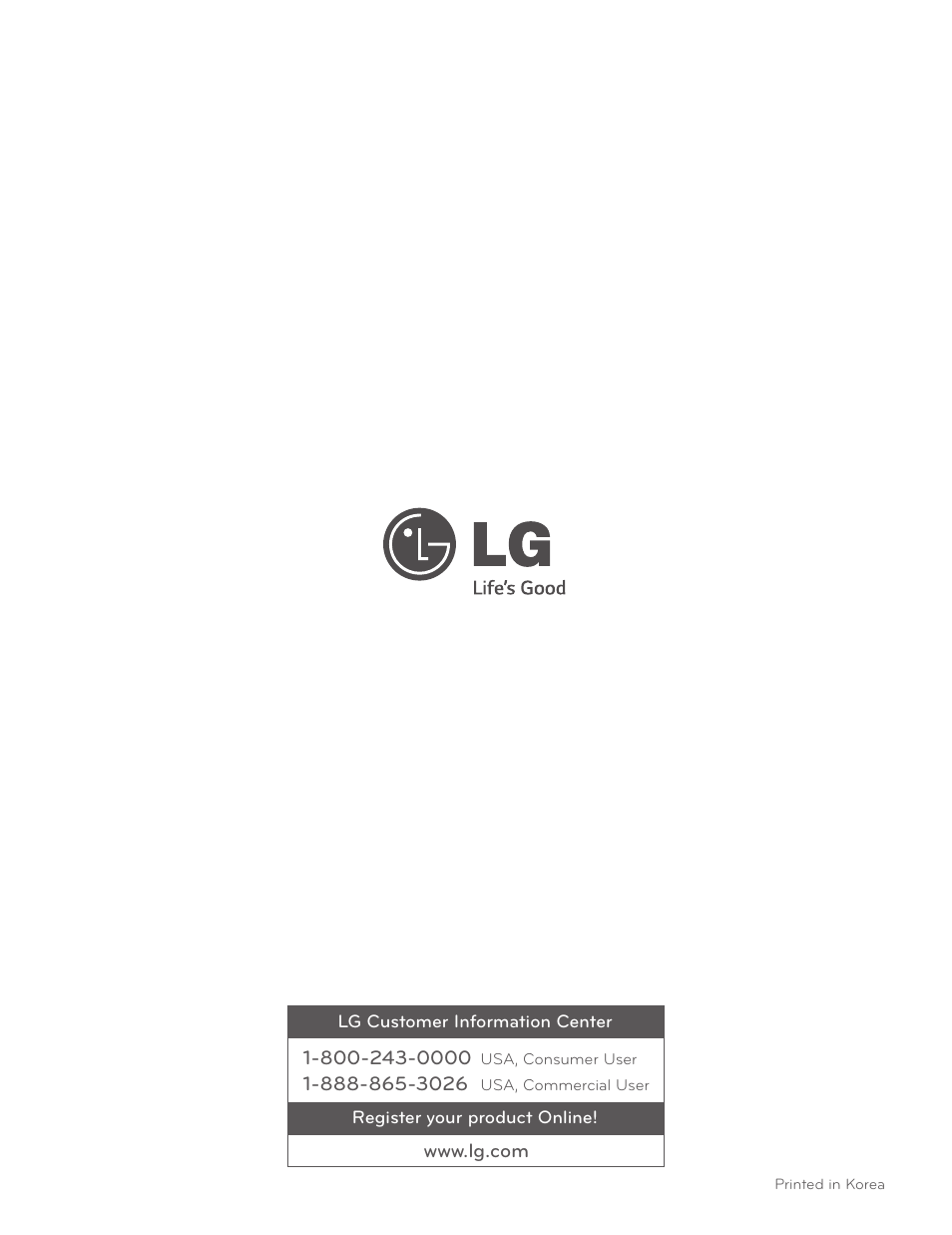 LG LSCE305ST User Manual | Page 64 / 64