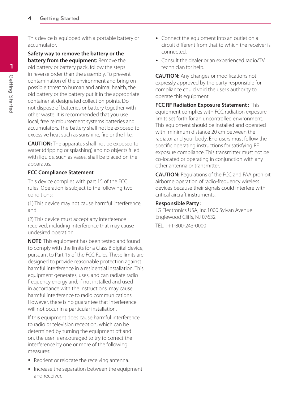 LG BH6720S User Manual | Page 4 / 75