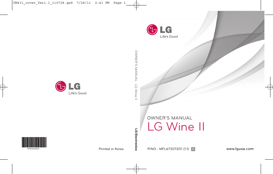 LG LGUN430 User Manual | 245 pages