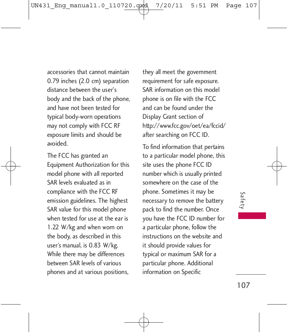 LG LGUN430 User Manual | Page 109 / 245