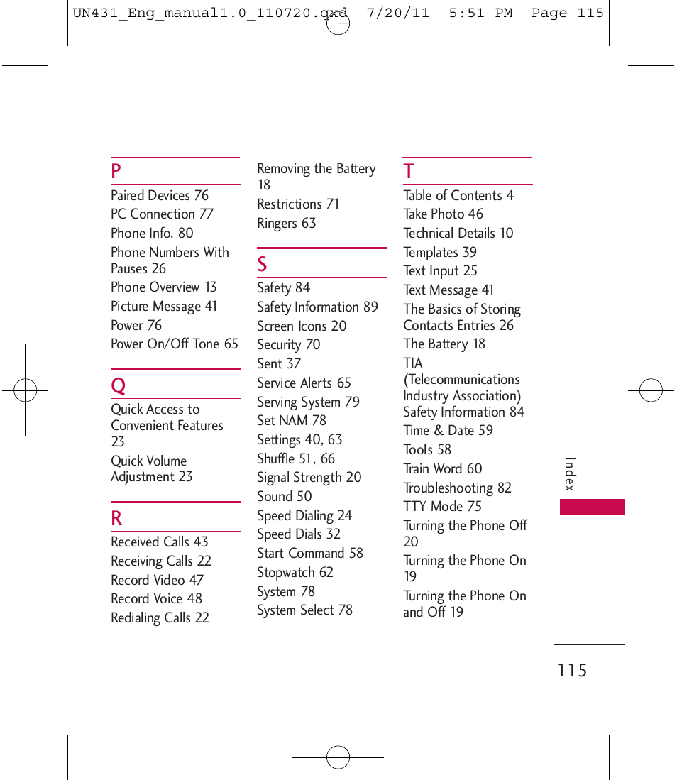 LG LGUN430 User Manual | Page 117 / 245