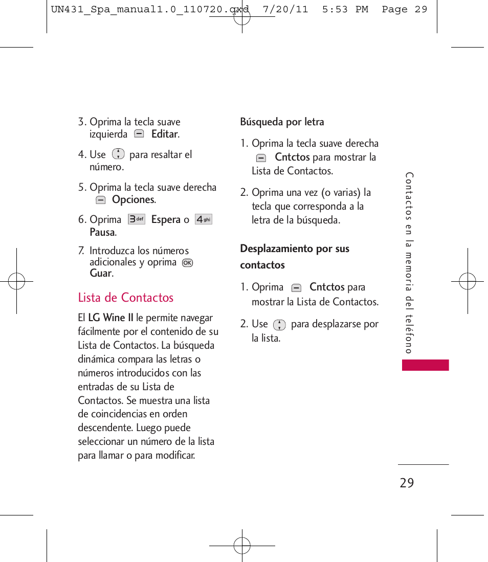 Lista de contactos | LG LGUN430 User Manual | Page 148 / 245