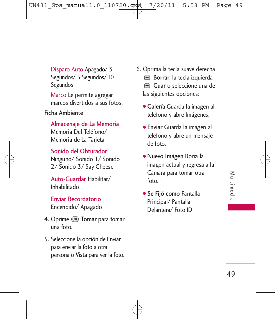 LG LGUN430 User Manual | Page 168 / 245