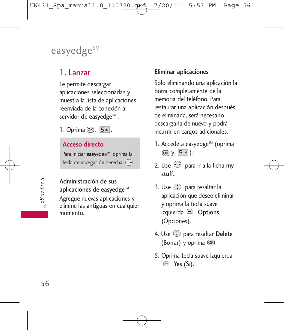 Easyedge, Lanzar | LG LGUN430 User Manual | Page 175 / 245