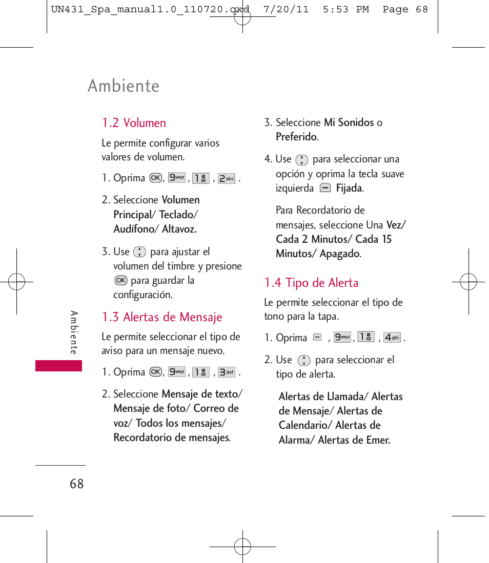 Ambiente | LG LGUN430 User Manual | Page 187 / 245