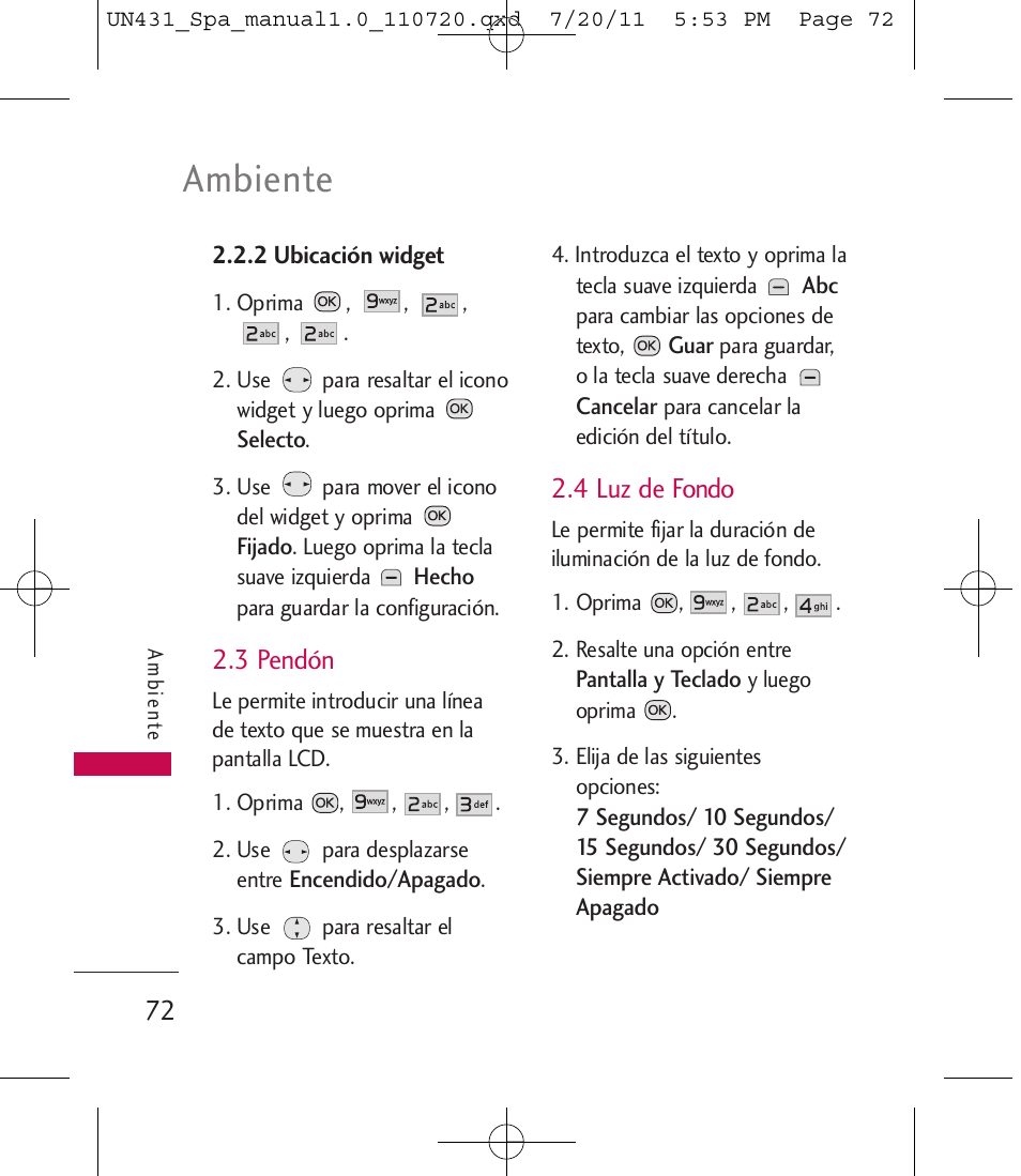 Ambiente | LG LGUN430 User Manual | Page 191 / 245