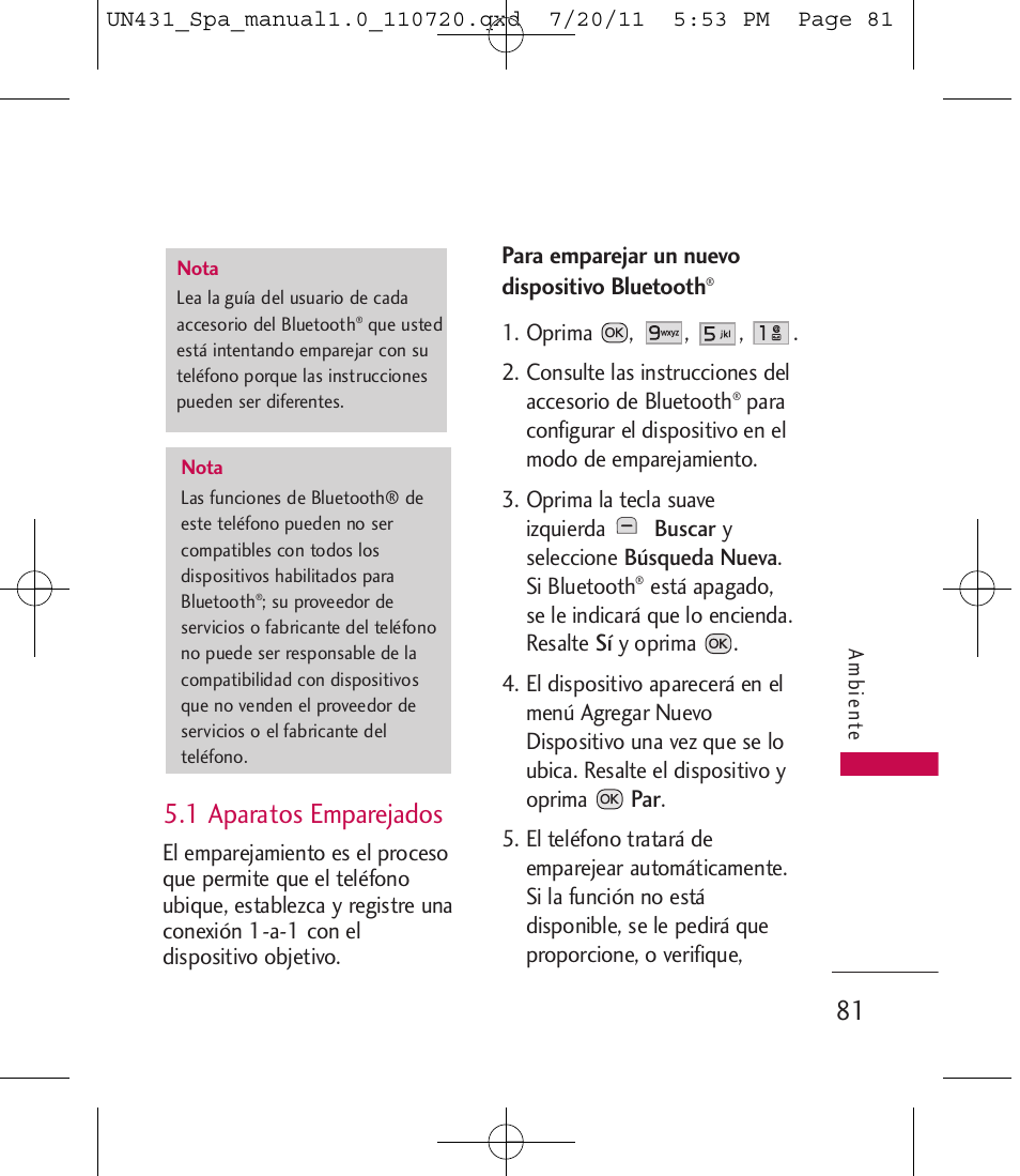 1 aparatos emparejados | LG LGUN430 User Manual | Page 200 / 245