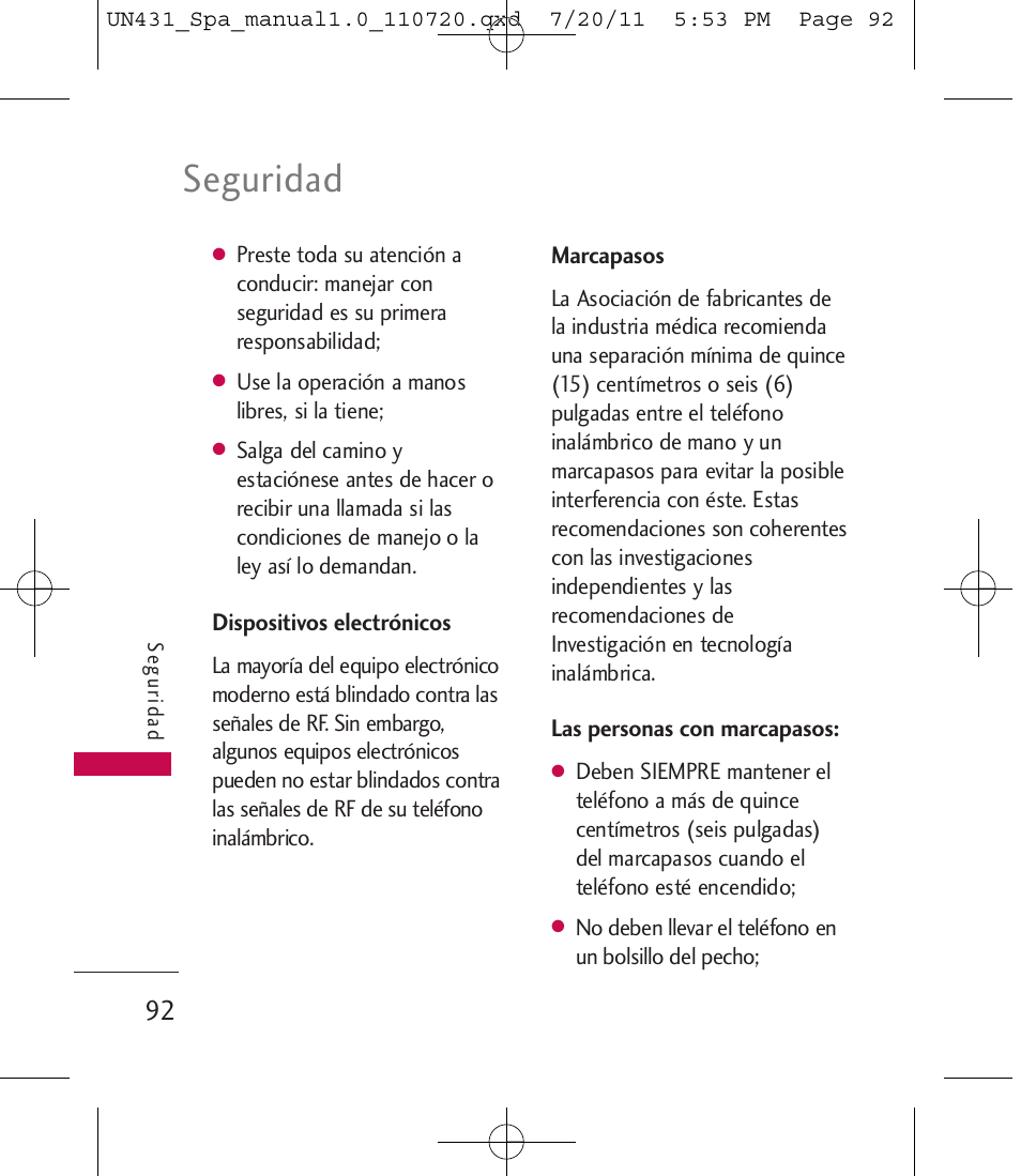 Seguridad | LG LGUN430 User Manual | Page 211 / 245