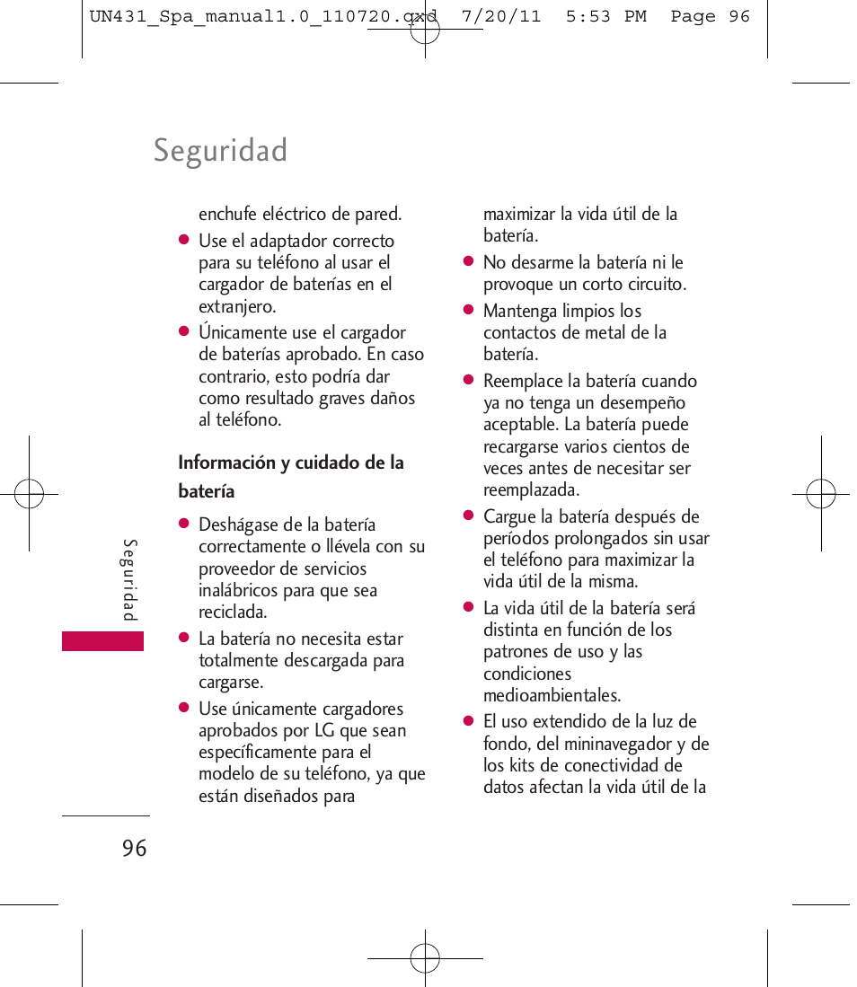 Seguridad | LG LGUN430 User Manual | Page 215 / 245