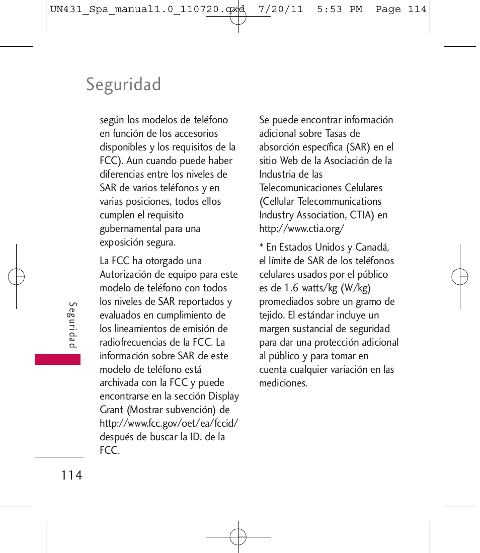 Seguridad | LG LGUN430 User Manual | Page 233 / 245