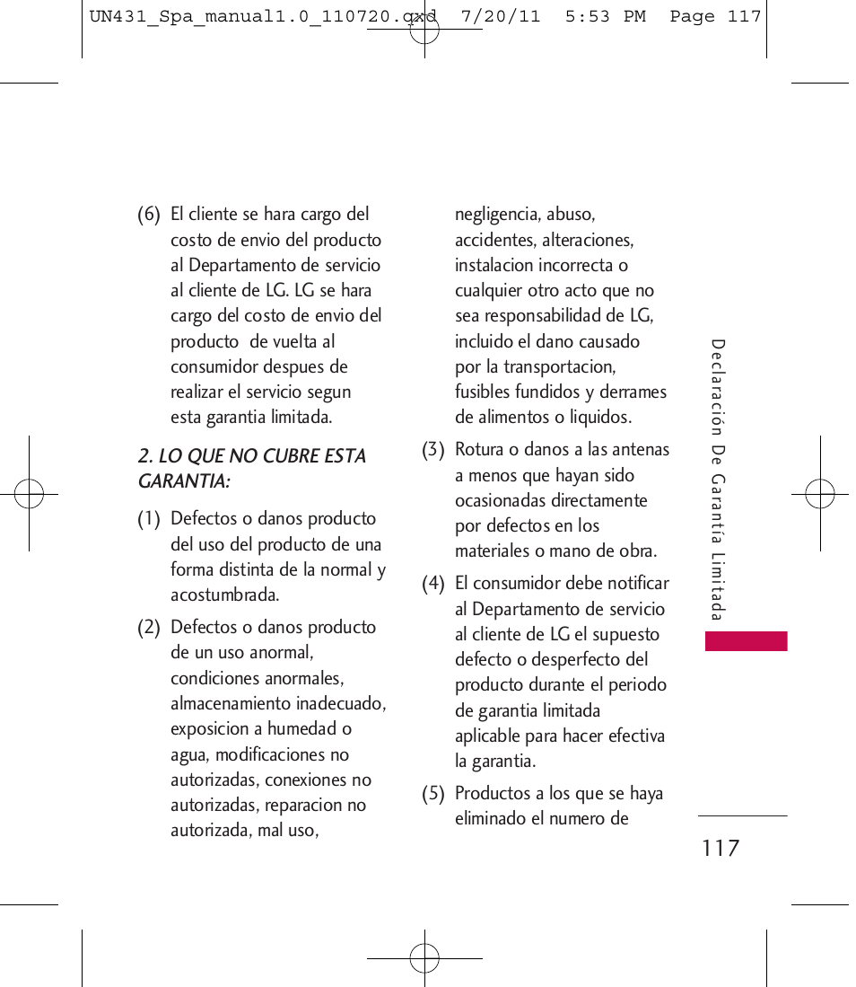 LG LGUN430 User Manual | Page 236 / 245