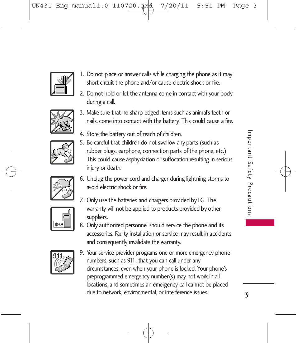 LG LGUN430 User Manual | Page 5 / 245