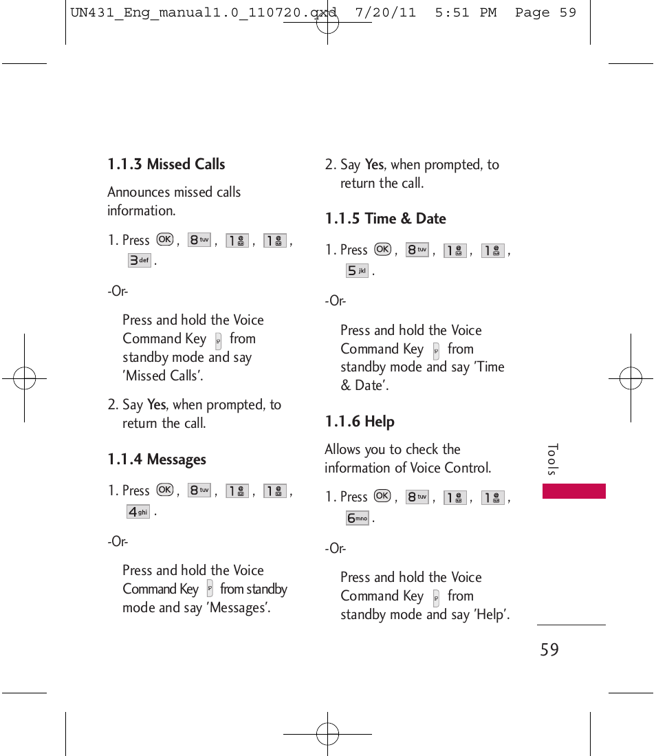 LG LGUN430 User Manual | Page 61 / 245