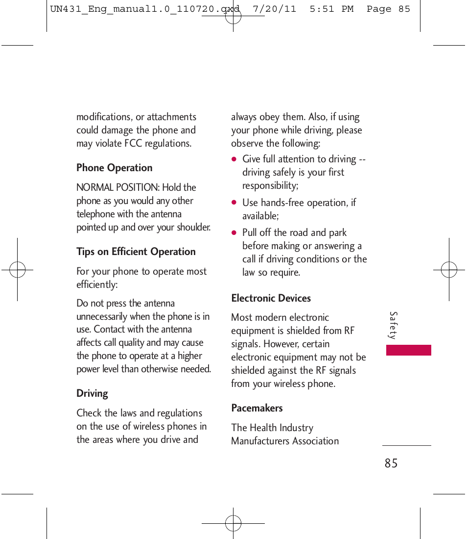 LG LGUN430 User Manual | Page 87 / 245