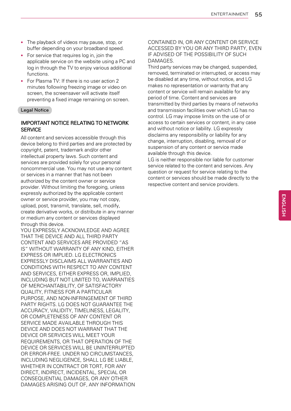 LG 55LW9800 User Manual | Page 55 / 170