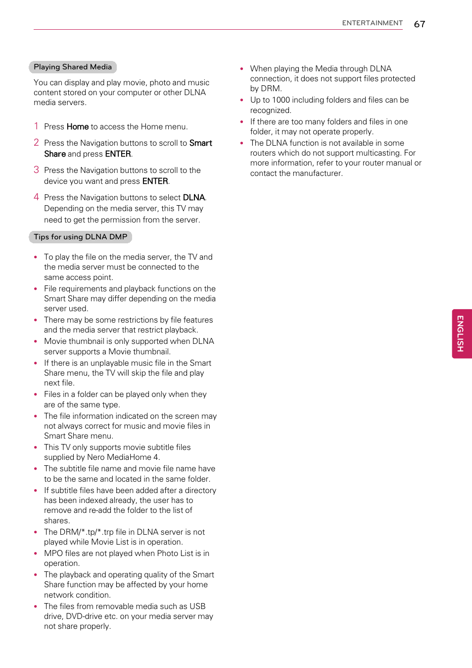 LG 55LW9800 User Manual | Page 67 / 170