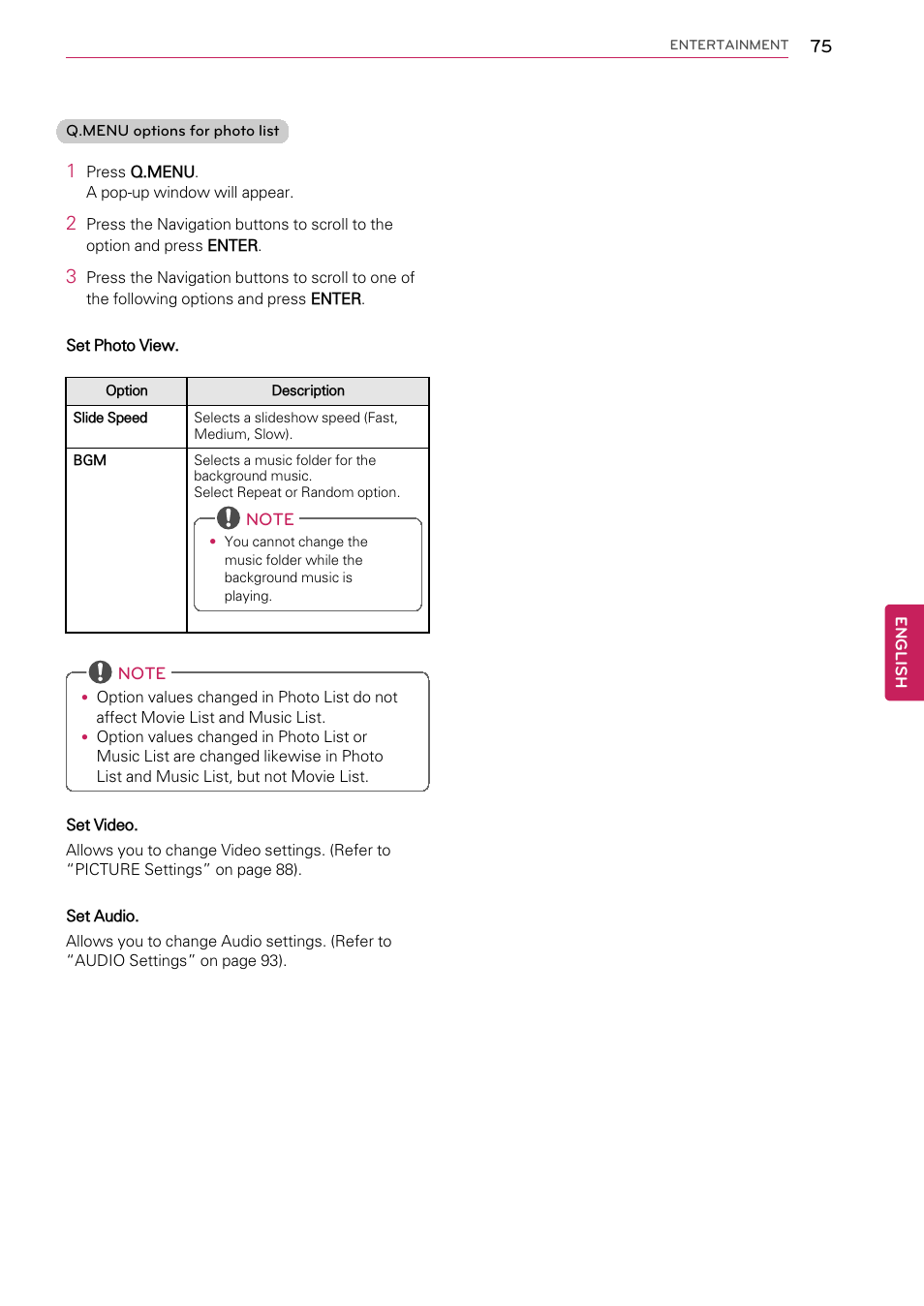 LG 55LW9800 User Manual | Page 75 / 170