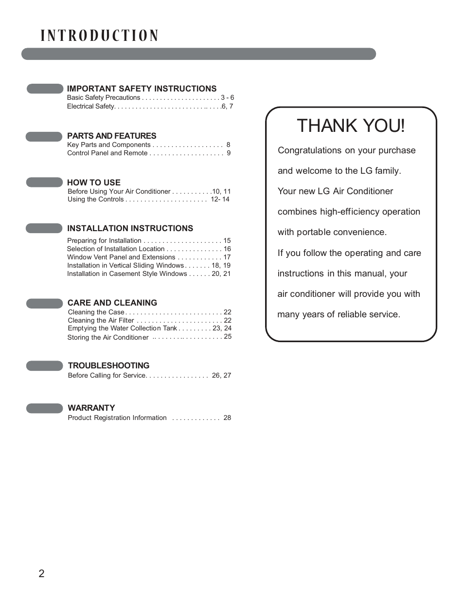 LG LP1414GXR User Manual | Page 2 / 30