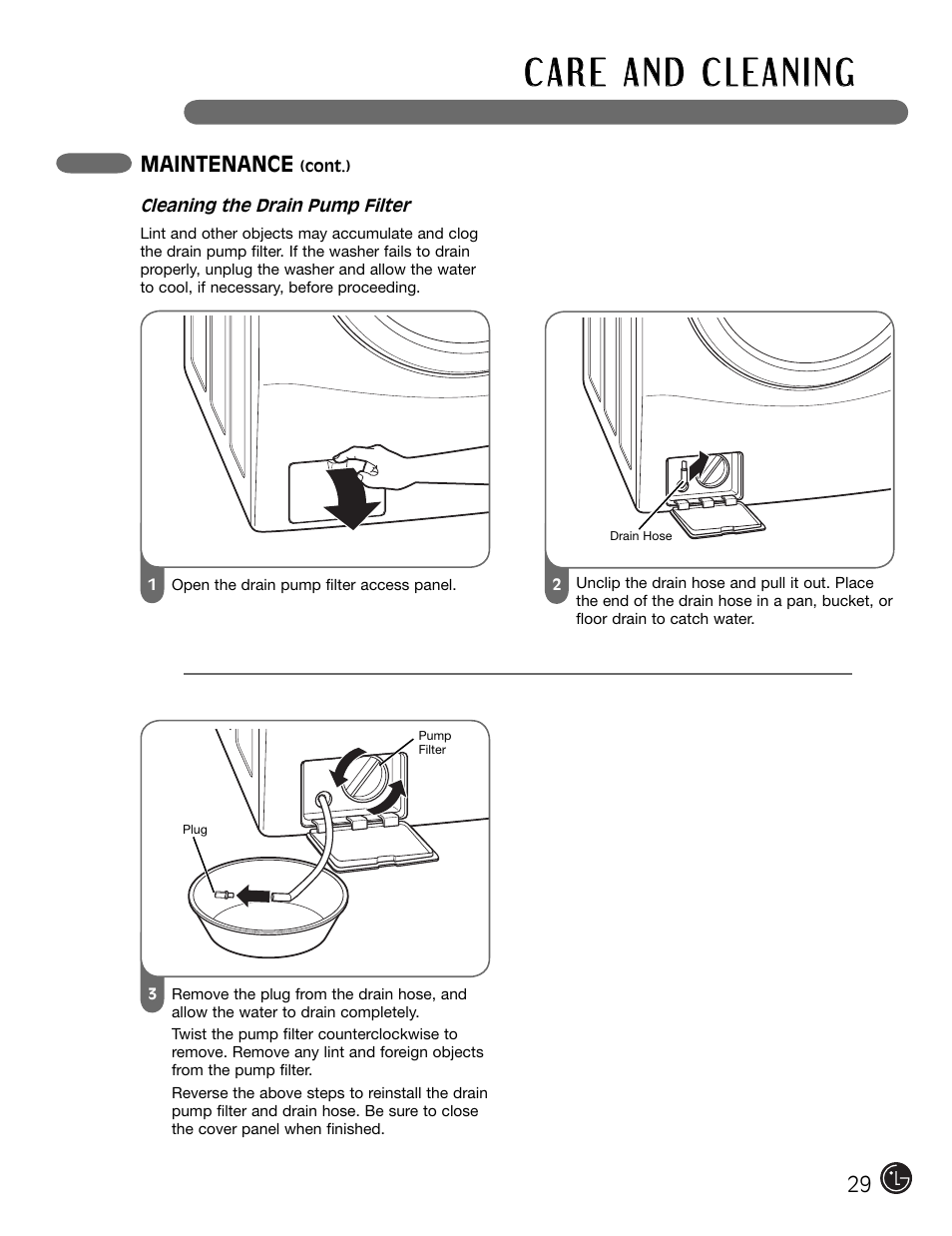 LG WM2301HW User Manual | Page 29 / 108