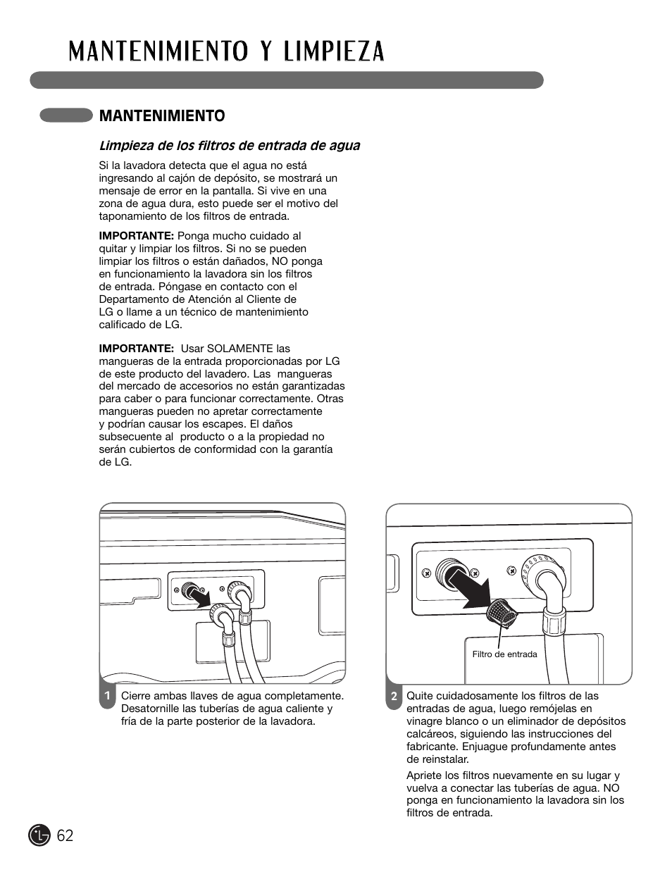 LG WM2301HW User Manual | Page 62 / 108