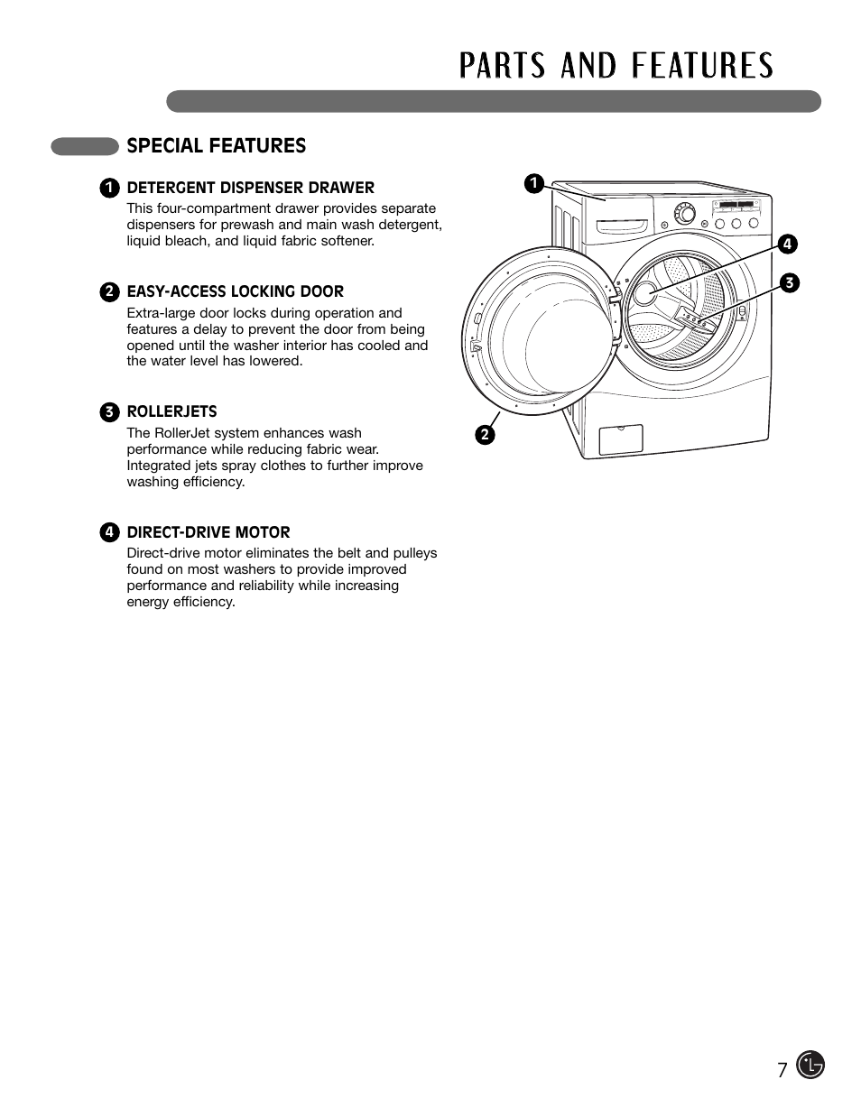 LG WM2301HW User Manual | Page 7 / 108