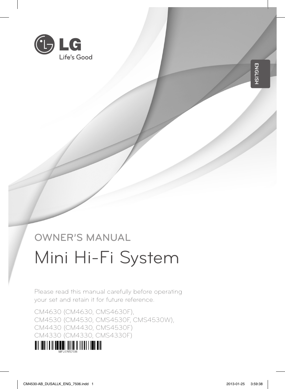 LG CM4530 User Manual | 32 pages