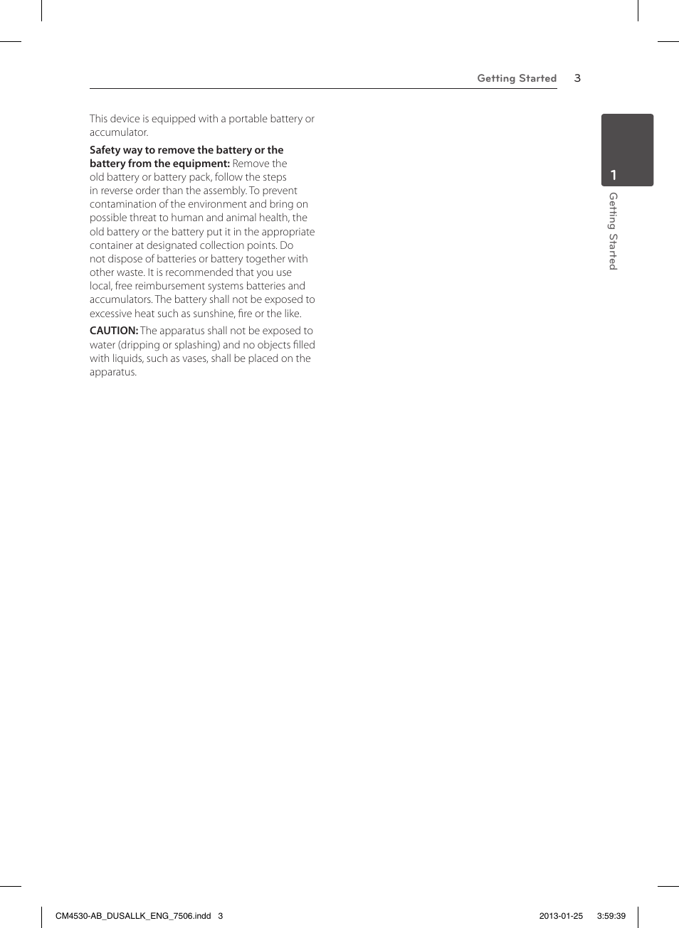 LG CM4530 User Manual | Page 3 / 32