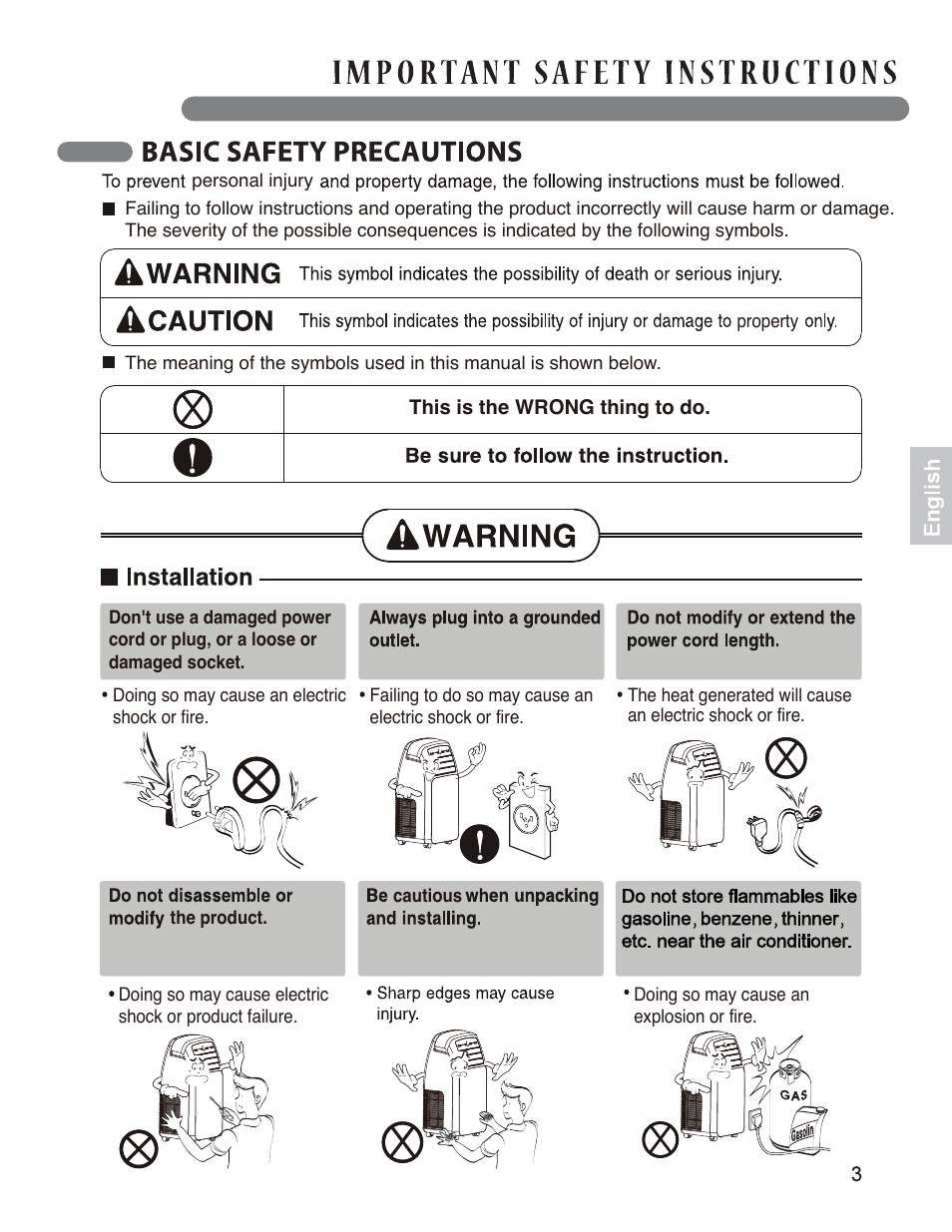 LG LP1214GXR User Manual | Page 3 / 28