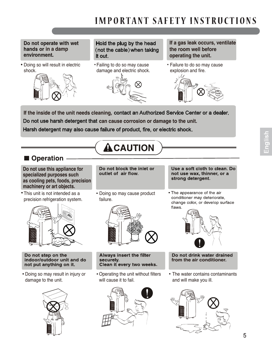 LG LP1214GXR User Manual | Page 5 / 28