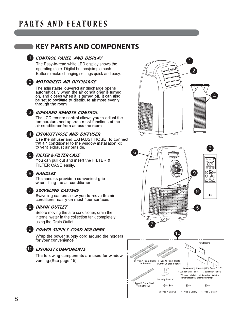 LG LP1214GXR User Manual | Page 8 / 28